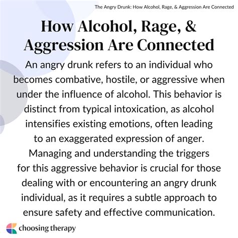 If the individual stops drinking and there is no fibrosis present, the fatty liver and inflammation can be reversed. . Alcoholic rage syndrome